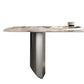 Industrial Rectangle Dining Table Sintered Stone Table with Metal Legs for Kitchen Clearhalo 'Dining Tables & Seating' 'Dining Tables' 'dining_table' 'furn' 'furn_dining_table' 'Furniture' 'Kitchen & Dining Furniture' 1200x1200_492a483a-588c-4810-8898-ec48e7a98a17