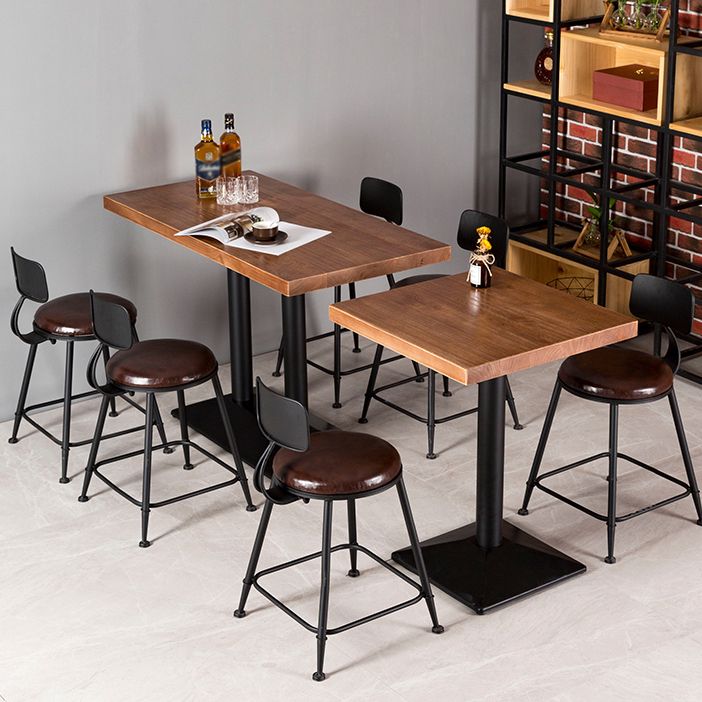 Industrial Style Furniture Solid Wood Dining Site Table for Dining Room Clearhalo ' dining_table' 'Dining Tables & Seating' 'Dining Tables' 'furn' 'furn_dining_table' 'Furniture' 'furniture_dining_table' 'Kitchen & Dining Furniture' 'kitchen&dining_furn' 'kitchen' 'kitchen_dining_table' 1200x1200_492b061a-6c78-4dff-97f8-2877a13e5e4e