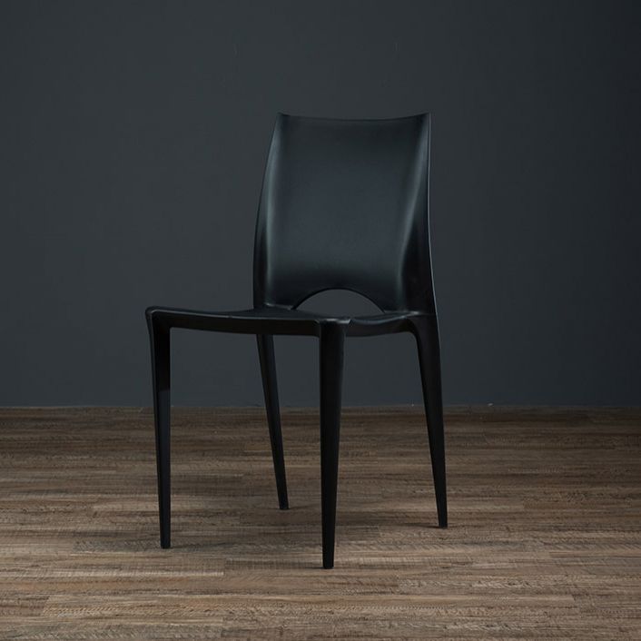 Plastic Scandinavian Kitchen Dining Room Chair Open Back Side Chair Clearhalo ' kitchen&dining_furn' 'Dining Chairs' 'Dining Tables & Seating' 'dining_chair' 'Furniture' 'furniture_dining_chair' 'Kitchen & Dining Furniture' 'kitchen' 1200x1200_492c017f-fd0e-4dcd-8c86-935418b218a4