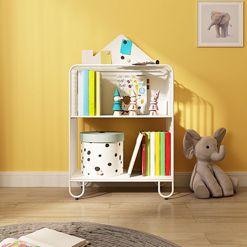 Scandinavian Metal Bookshelf Metal Standard Open Back Bookcase Clearhalo 'Bookcases' 'furn' 'furn_bookcases' 'Furniture' 'Office Furniture' 1200x1200_492c036c-d248-4cdc-b864-fd30c7f19370