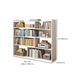 Engineered Wood Standard Bookshelf Contemporary Closed Back with Shelves