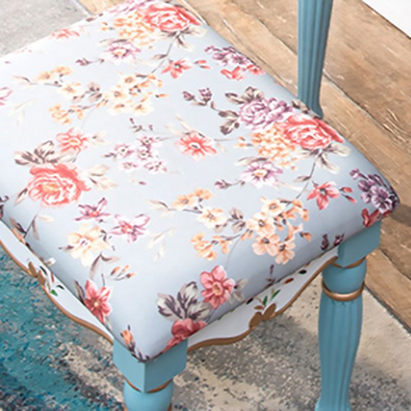 Table de vanité de maquillage victorien avec tabouret et commode miroir avec tiroirs de rangement