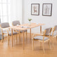 Home Scandinavian Arm Chair Open Back Wood Upholstered Dining Room Chair Clearhalo ' kitchen&dining_furn' 'Dining Chairs' 'Dining Tables & Seating' 'dining_chair' 'furn' 'furn_dining_chair' 'Furniture' 'furniture_dining_chair' 'Kitchen & Dining Furniture' 'kitchen' 1200x1200_493058f5-5ff8-461d-8128-f1dae15d155b