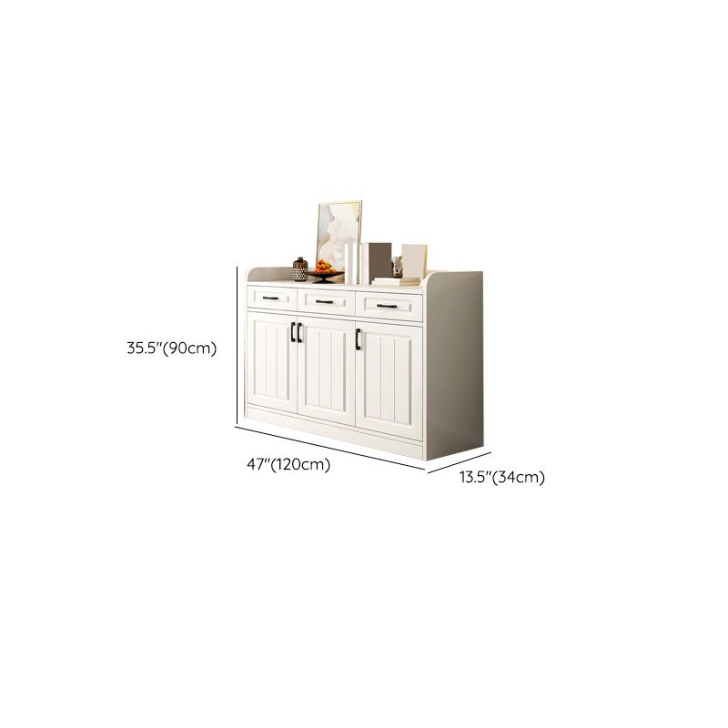 White Accent Cabinet Standard Rectangle Side Cabinet with Doors Clearhalo 'Cabinets & Chests' 'cabinets_chests' 'furn' 'furn_cabinets_chests' 'Furniture' 'Living Room Furniture' 1200x1200_493098a2-ed41-490f-90ae-aebf06c22ab2