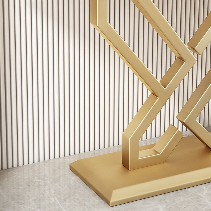 Glam Console Accent Table Antique Finish Console Table in Stone