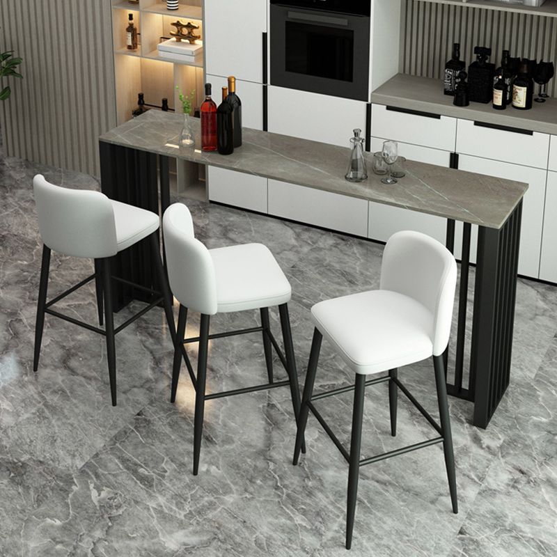 Industrial 1/2/4 Pieces Table and Stool Set Rectangle Indoor Stone Counter Height Set Clearhalo 'Bar Furniture' 'furn' 'furn_home_bar_bar_sets' 'Furniture' 'Home Bars & Bar Sets' 'home_bar_bar_sets' 'Kitchen & Dining Furniture' 1200x1200_4934e83d-18f7-4cd2-8444-a321845a665b