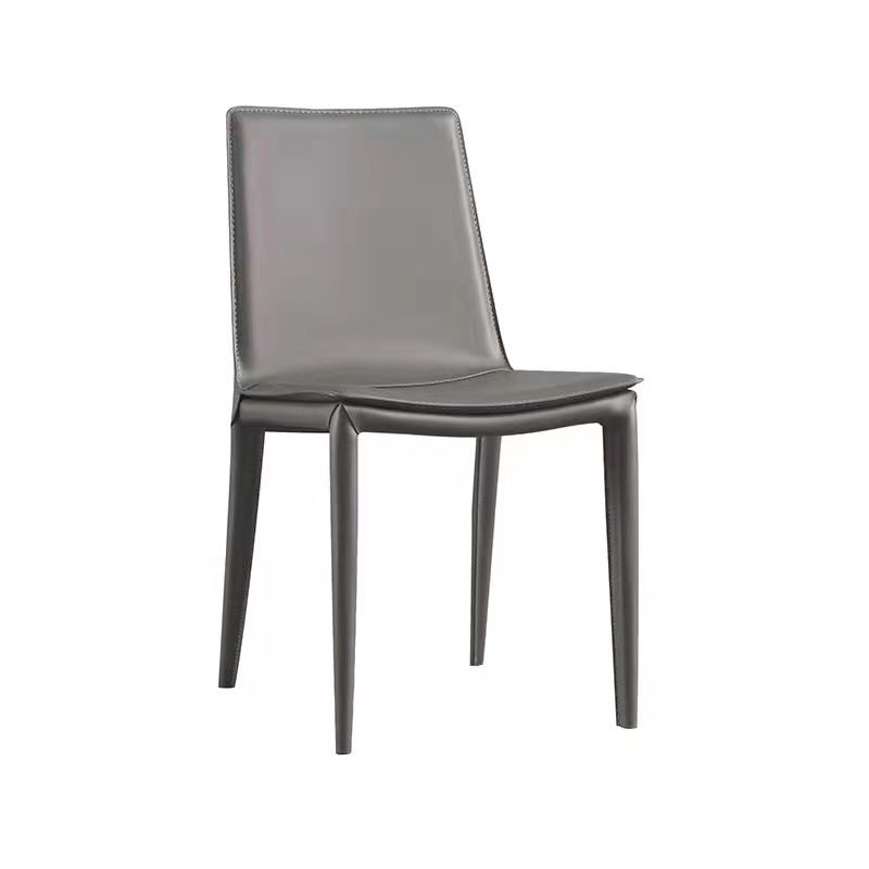 Contemporary Style Dining Chairs Armless Dining Chairs with Metal Legs for Home Clearhalo 'Dining Chairs' 'Dining Tables & Seating' 'dining_chair' 'furn' 'furn_dining_chair' 'Furniture' 'Kitchen & Dining Furniture' 1200x1200_49359697-f1be-4d99-812f-d78caa714b3a