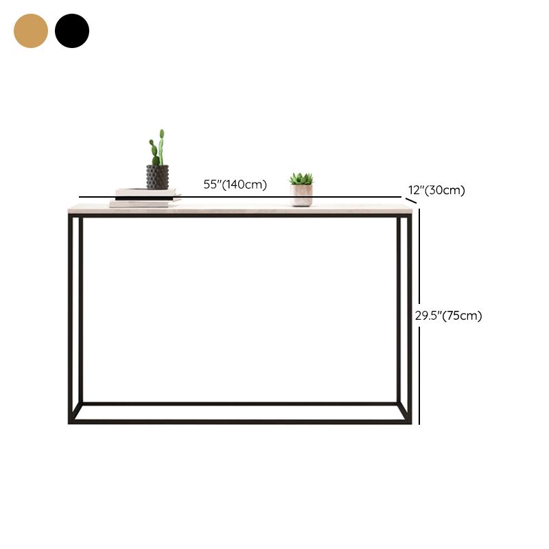 29.53" Tall Marble Console Table Modern Frame Base Accent Table for Hall Clearhalo 'Console Tables' 'console_tables' 'Entry & Mudroom Furniture' 'furn' 'furn_console_tables' 'Furniture' 1200x1200_493641e6-d62c-49ff-b6ec-17d2007b3ad6