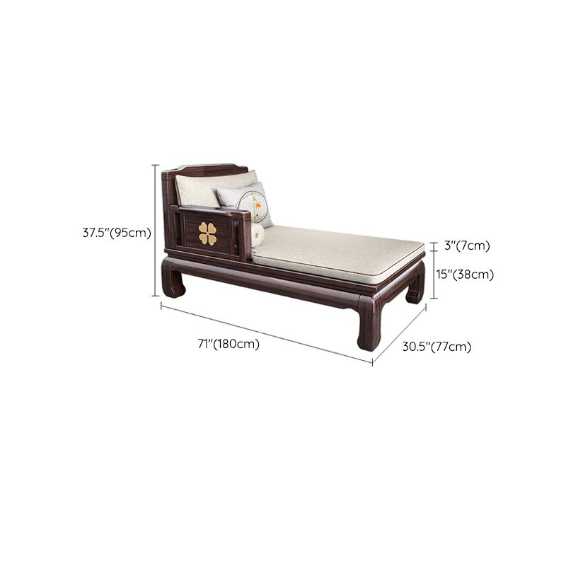 Traditional Brown with Arms Chaise Wood for Bedroom Living Room Clearhalo 'Chairs & Seating' 'Chaise Lounge' 'chaise_lounge' 'furn' 'furn_chaise_lounge' 'Furniture' 'Living Room Furniture' 1200x1200_4936b97c-6690-42cc-8acb-280215a5f269