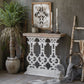Wood Rectangle Console Table Distressed Accent Table for Hall