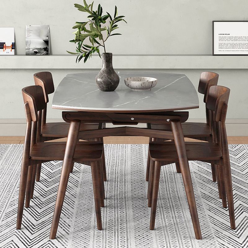 1/5/7/9断片焼く石トップラウンドグレーダイニングセット