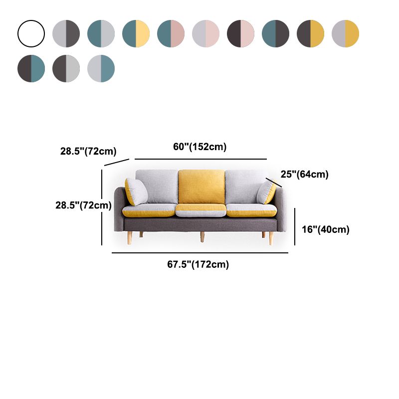 Linen Contemporary Square Arm Sofa Washable Standard Sofa for Living Room Clearhalo 'furn' 'furn_sofas' 'Furniture' 'furniture_sofas' 'Living Room Furniture' 'Sofa' 'sofas' 1200x1200_493a2bcc-a0e7-444e-8d48-1b79a7d76247
