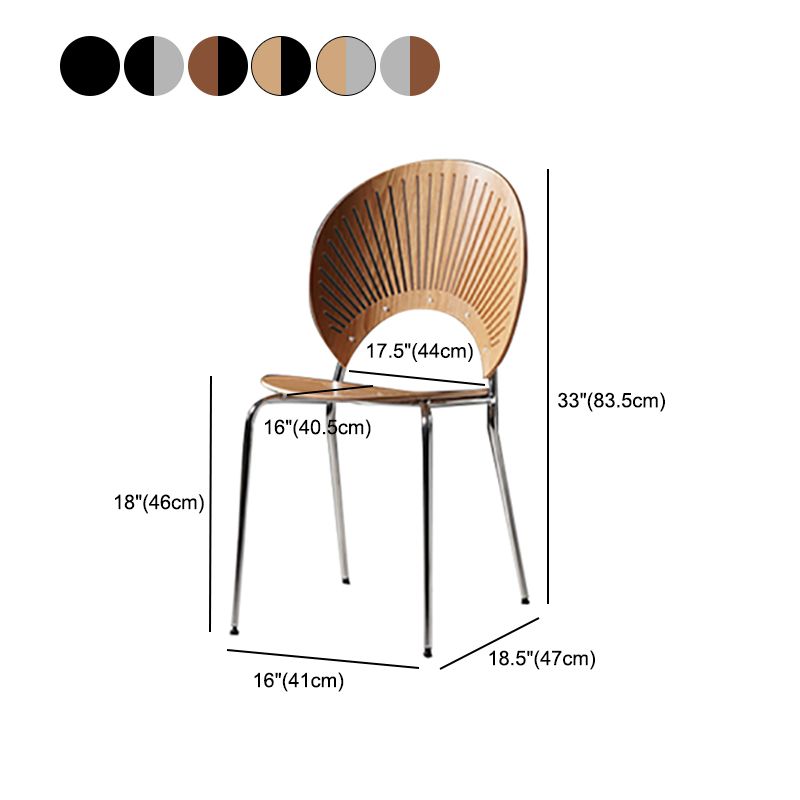 Wood Side Chair Contemporary Open Back Dining Chair for Indoor Clearhalo 'Dining Chairs' 'Dining Tables & Seating' 'dining_chair' 'furn' 'furn_dining_chair' 'Furniture' 'furniture_dining_chair' 'Kitchen & Dining Furniture' 1200x1200_493a393a-81aa-42fa-9efc-01060b7ee1d1