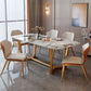 Glam 1/2/7 Pieces Dining Table Set with Sintered Stone Top Stainless Steel Dinette Set Clearhalo 'Dining Room Sets' 'Dining Tables & Seating' 'dining_room_set' 'furn' 'furn_dining_room_set' 'Furniture' 'furniture_dining_room_set' 'Kitchen & Dining Furniture' 1200x1200_493cc9d8-a1d0-46ee-8ab8-baf2b77a0371