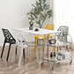 Contemporary Dining Chairs Armless Chair with Plastic Legs for Home