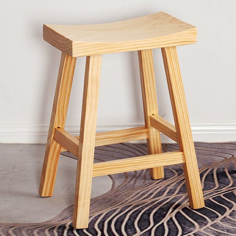 Modern Armless Backless Counter Stool Wood Cashier Bar Stool with Seat and Pedal Clearhalo 'Bar Furniture' 'Bar Stools' 'bar_stools' 'furn' 'furn_bar_stools' 'Furniture' 'Kitchen & Dining Furniture' 1200x1200_493f3caa-4afe-44df-9b68-b827c7f99d1e