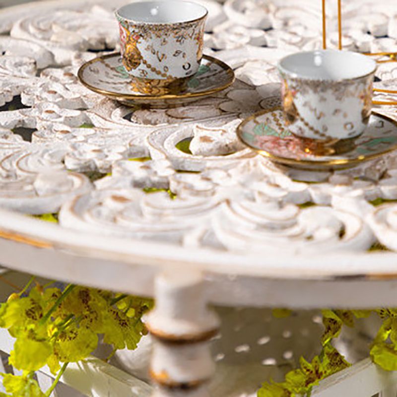 Tavolino di campagna da 19 "H Tavolo da metallo Accento Round Accent