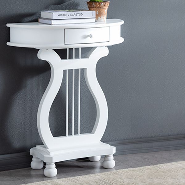 Table de consola de 1 cortavadora 30.32 "Mesa de acento de madera maciza de madera maciza para Hall