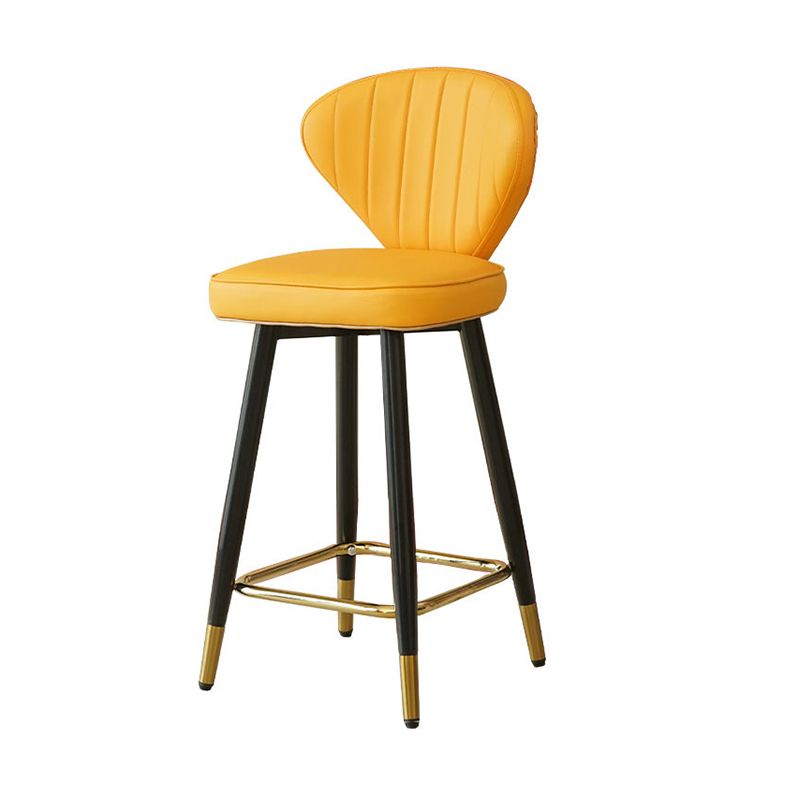 Metal Black Counter Stools Upholstered Low Back Scandinavian Bar Stools Clearhalo 'Bar Furniture' 'Bar Stools' 'bar_stools' 'furn' 'furn_bar_stools' 'furniture_bar_stools' 'Kitchen & Dining Furniture' 'kitchen&dining_furn' 'kitchen' 'kitchen_furn' Furniture' 1200x1200_49408c16-c2a7-435f-8a4c-314b28269b91