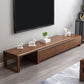Traditionelle Rubberwood Media Console Matte Finish Holz -TV -Medien stehen mit Schubladen