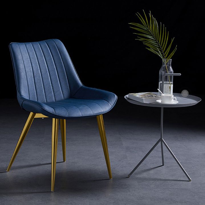 Scandinavian Leather Restaurant Side Chair Matte Finish Parsons Dining Chair Clearhalo ' kitchen&dining_furn' 'Dining Chairs' 'Dining Tables & Seating' 'dining_chair' 'furn' 'furn_dining_chair' 'Furniture' 'furniture_dining_chair' 'Kitchen & Dining Furniture' 'kitchen' 1200x1200_4943ba76-e09b-49e7-a066-b97bd8723966