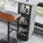 Metal and Slate Rectangular Table, Gorgeous Style Home Minimalist Balcony Bar Table Clearhalo 'Bar Furniture' 'Bar Tables' 'bar_tables' 'furn' 'furn_bar_tables' 'Furniture' 'Kitchen & Dining Furniture' 1200x1200_4944a71d-c72d-41e5-8a01-182fe409b5e3
