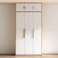 Contemporary Freestanding Wardrobe Engineered Wood White Wardrobe