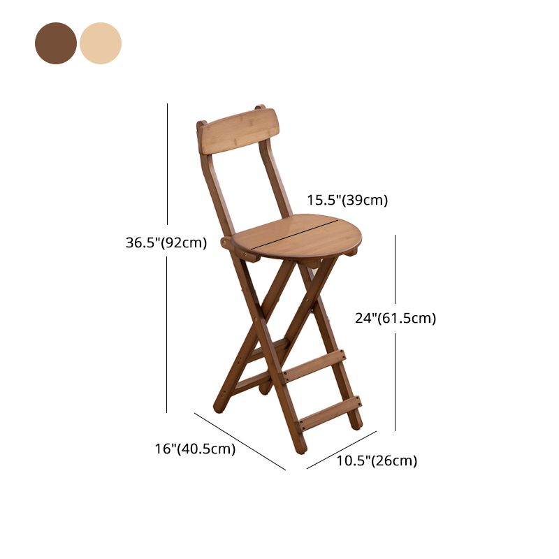 Nordic Style Armless Wood Barstools Folding Bar Stools, 1 Piece Clearhalo 'Bar Furniture' 'Bar Stools' 'bar_stools' 'furn' 'furn_bar_stools' 'furniture_bar_stools' 'Kitchen & Dining Furniture' 'kitchen&dining_furn' 'kitchen' 'kitchen_furn' Furniture' 1200x1200_494562aa-59ca-487f-b64d-758cb9de9e48