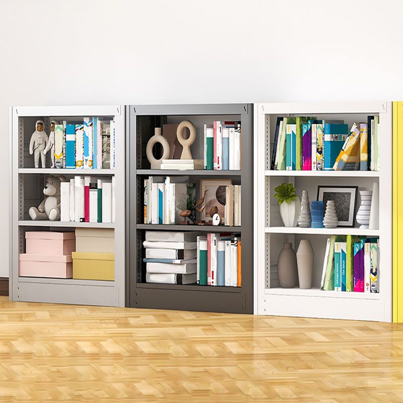 オープンメタルブックシェルフノルディックスタイルのシンプルな長方形の本棚