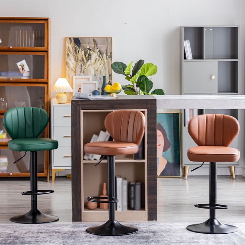 Restaurant Nordic Leather Bar Stool Modern Adjustable Height Stool Clearhalo 'Bar Furniture' 'Bar Stools' 'bar_stools' 'furn' 'furn_bar_stools' 'furniture_bar_stools' 'Kitchen & Dining Furniture' 'kitchen&dining_furn' 'kitchen' 'kitchen_furn' Furniture' 1200x1200_494719f0-5de0-4491-a39b-dca97496c81f