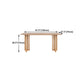 Modern Oak Table for Restaurant Rectangle Dining Table with Double Pedestal Clearhalo 'Dining Tables & Seating' 'Dining Tables' 'dining_table' 'furn' 'furn_dining_table' 'Furniture' 'furniture_dining_table' 'Kitchen & Dining Furniture' 'kitchen' 'kitchen_dining_table' 1200x1200_49480ad2-b2b9-49cb-8e84-b5ebb2fc021b