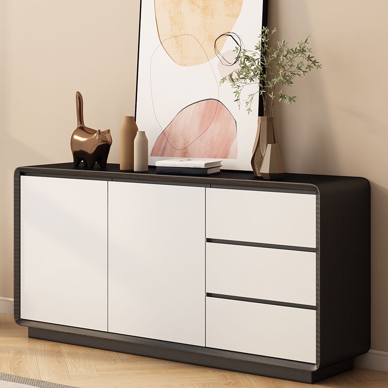 Modern Style Wood Sideboard Cabinet with Cabinets and Drawers Clearhalo 'buffet_sideboard' 'Buffets & Sideboards' 'furn' 'furn_buffet_sideboard' 'Furniture' 'Kitchen & Dining Furniture' 1200x1200_49490699-d5e5-486c-b491-9be42588858f