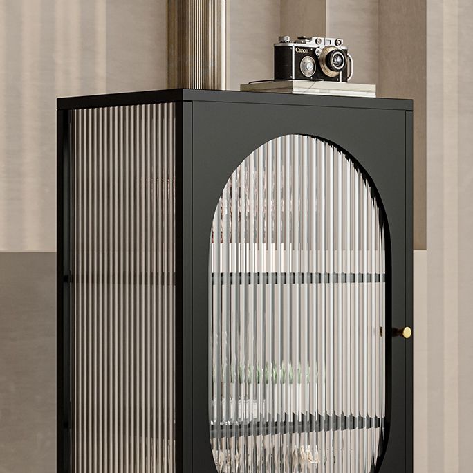 Sideboard di ferro della porta di vetro moderno server moderno con spazio per la sala da pranzo del soggiorno