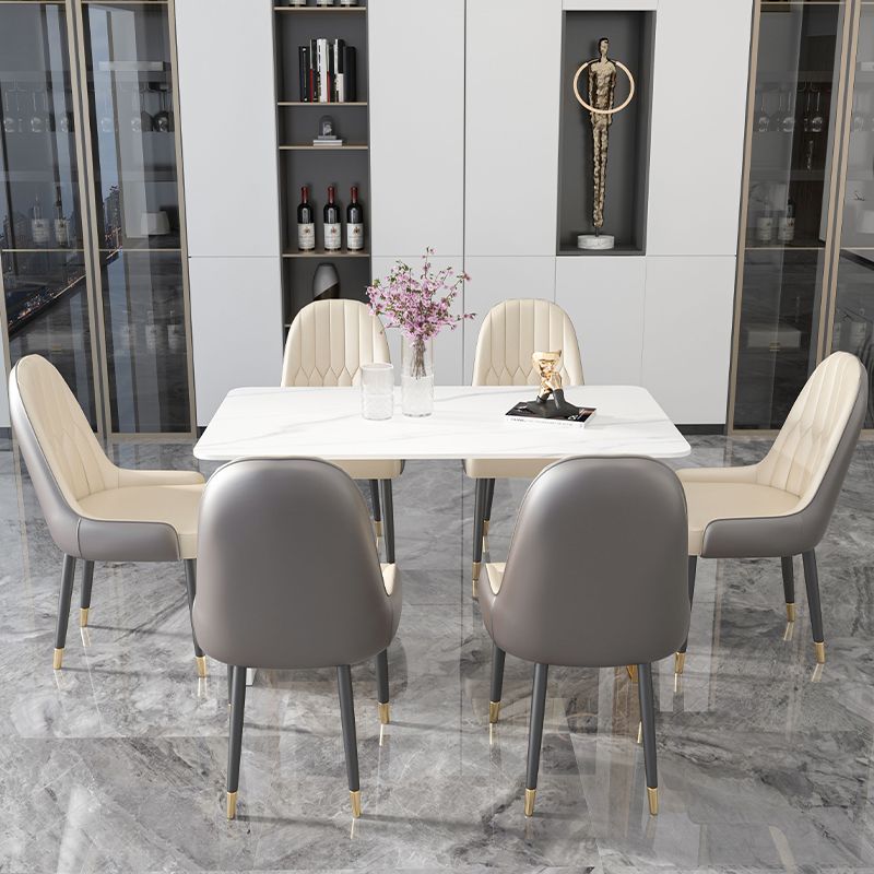Luxury 1/2/5/7 Pieces Dining Set Sintered Stone Rectangle Dining Table Set with Chairs Clearhalo 'Dining Room Sets' 'Dining Tables & Seating' 'dining_room_set' 'furn' 'furn_dining_room_set' 'Furniture' 'furniture_dining_room_set' 'Kitchen & Dining Furniture' 'kitchen&dining_furn' 'kitchen' 1200x1200_494c5ac6-1cda-4bbe-a92b-b608423fde20