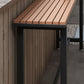 Ensemble de Table de Bar moderne 1/5 pièces, Table de comptoir rectangulaire en plastique et bois avec tabourets hauts