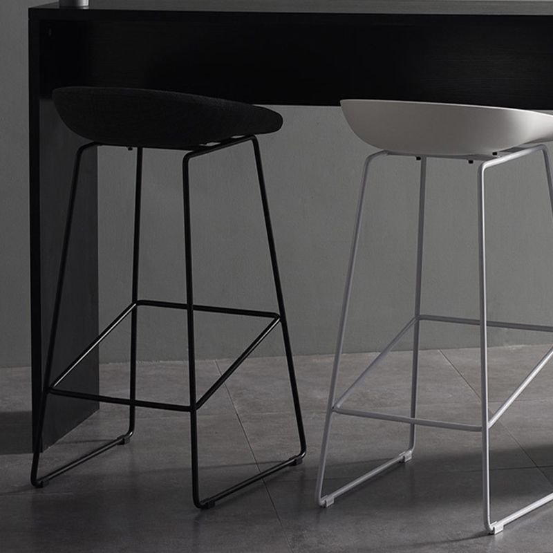 Scandinavian Steel Plastic Counter Stools Backless Bar Stools with Bucket Seat (Set of 2) Clearhalo 'Bar Furniture' 'Bar Stools' 'bar_stools' 'furn' 'furn_bar_stools' 'furniture_bar_stools' 'Kitchen & Dining Furniture' 'kitchen&dining_furn' 'kitchen' 'kitchen_furn' Furniture' 1200x1200_494d5916-9f4b-49d7-8f76-256cbd391d2a