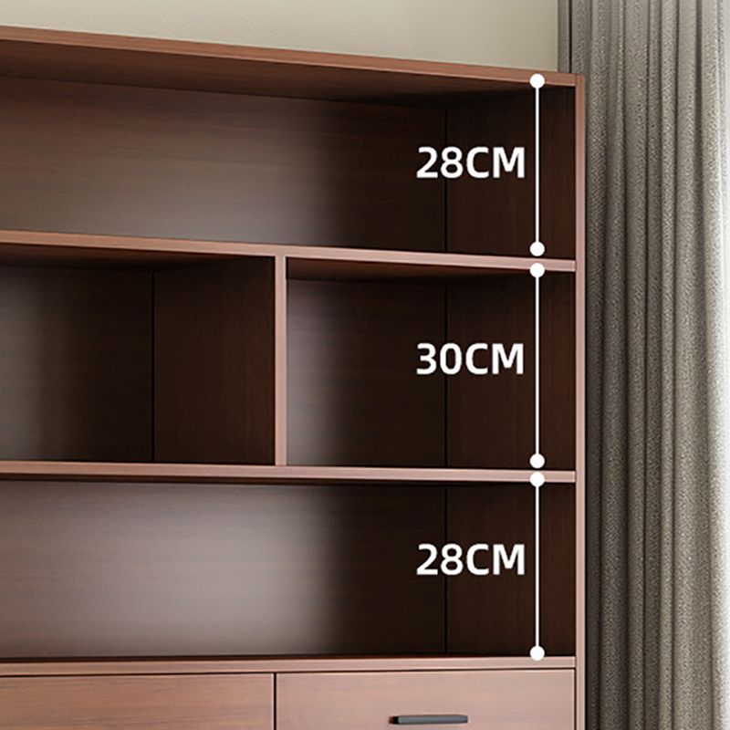 Libreria in legno ingegnerizzato multi -scaffali standard moderno libreria, 9,5 "w x 71,3" h