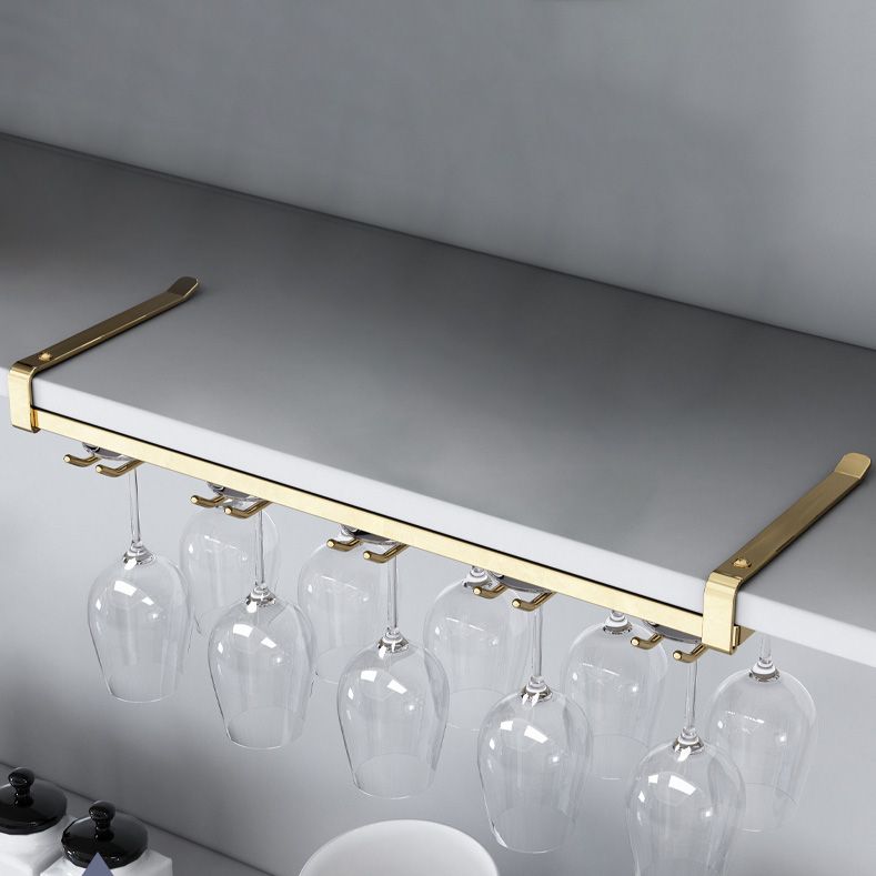 Moderne metalen glas- en stengel houder hangende wijnglasrek voor keuken