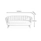 Glam Living Room Velvet Sofa Sewn Pillow Back Settee with Brass Legs Clearhalo 'Furniture' 'furniture_sofas' 'Living Room Furniture' 'Sofa' 'sofas' 1200x1200_4953d170-41d4-4d8a-9588-8e02d0c77ad4