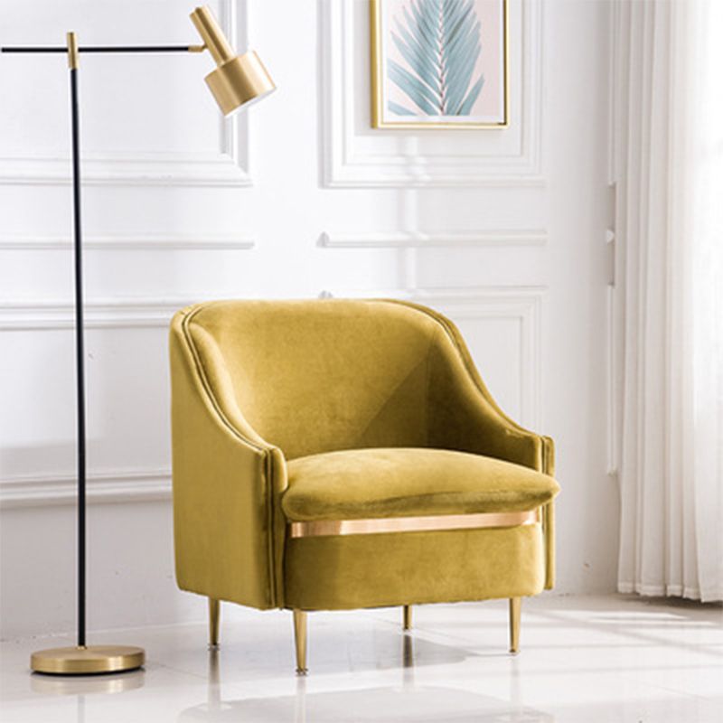 29.5"H Microsuede / Velvet Solid Color Sloped Arm Sofa for Living Room Clearhalo 'furn' 'furn_sofas' 'Furniture' 'furniture_sofas' 'Living Room Furniture' 'Sofa' 'sofas' 1200x1200_495439fd-e21b-4d5e-a07f-ff3adafbd0b0