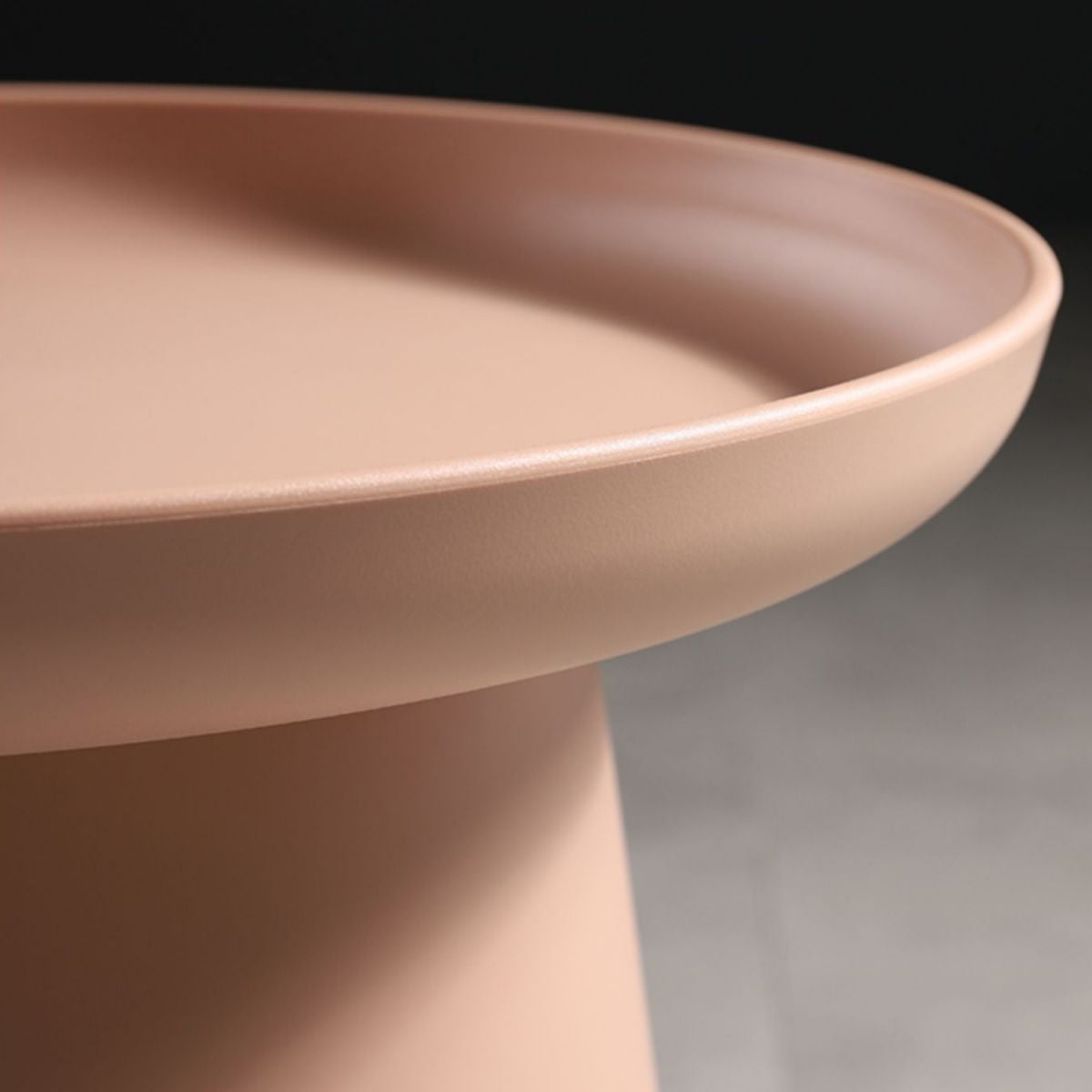 Scandinavian Round Tray Top Side End Table Plastic Pedestal End Table Clearhalo 'Coffee & Accent Tables' 'End & Side Tables' 'end_side_tables' 'furn' 'furn_end_side_tables' 'Furniture' 'Living Room Furniture' 1200x1200_49557c13-90dc-416c-93d4-413c7a6f2044