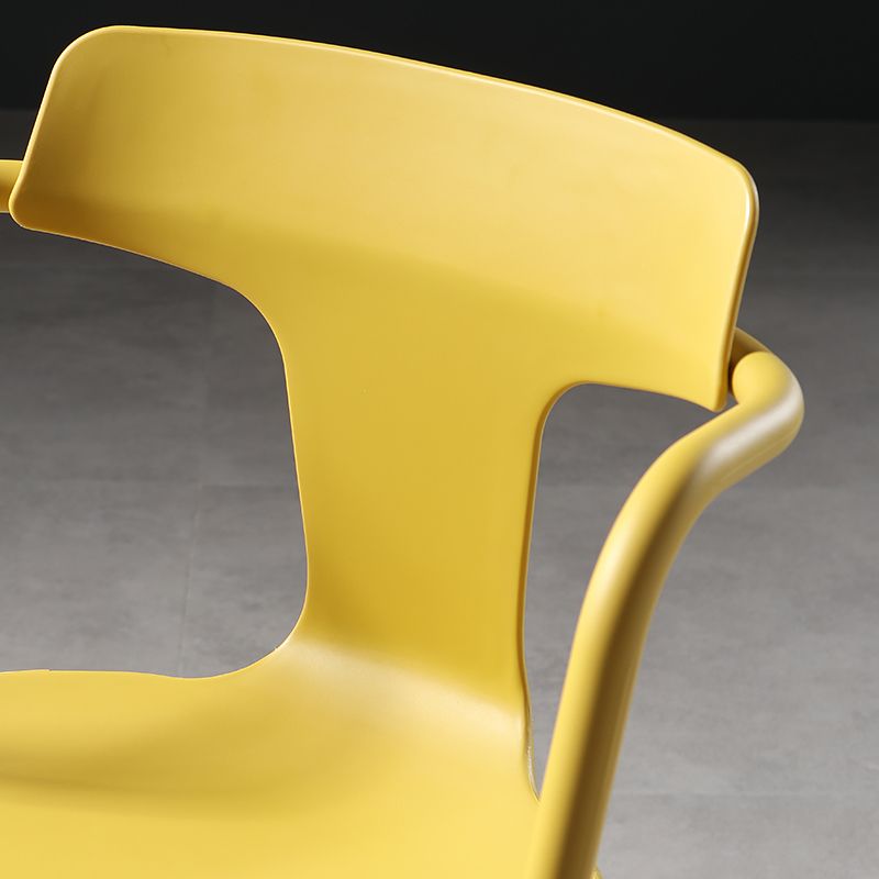 Contemporary Style Plastic Dining Chairs Dining Arm Side Chairs for Kitchen Clearhalo ' kitchen&dining_furn' 'Dining Chairs' 'Dining Tables & Seating' 'dining_chair' 'furn' 'furn_dining_chair' 'Furniture' 'furniture_dining_chair' 'Kitchen & Dining Furniture' 'kitchen' 1200x1200_4956b8f2-48d6-4e77-a3a1-8554bd63f8c5