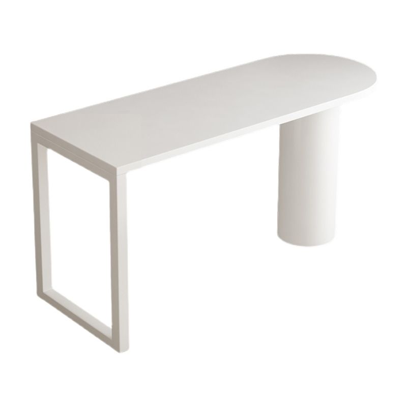 Wood Bar Stool Table with Specialty Table Top Double Pedestal Table - 41.3" H Clearhalo 'Bar Furniture' 'Bar Tables' 'bar_tables' 'furn' 'furn_bar_tables' 'Furniture' 'furniture_bar_tables' 'Kitchen & Dining Furniture' 1200x1200_495b9ea0-9ebd-40fc-b975-7ca75872f6e5