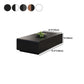 Moderne stijl rechthoekige houten tafel abstracte basis salontafel