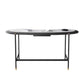 Contemporary Writing Desk Home Stone Office Desk with Black Legs Clearhalo 'furn' 'furn_office_desk' 'Furniture' 'Office Desks' 'Office Furniture' 'office_desk' 1200x1200_495e11b8-10d4-4251-8a5c-4c7d6ab19c5e