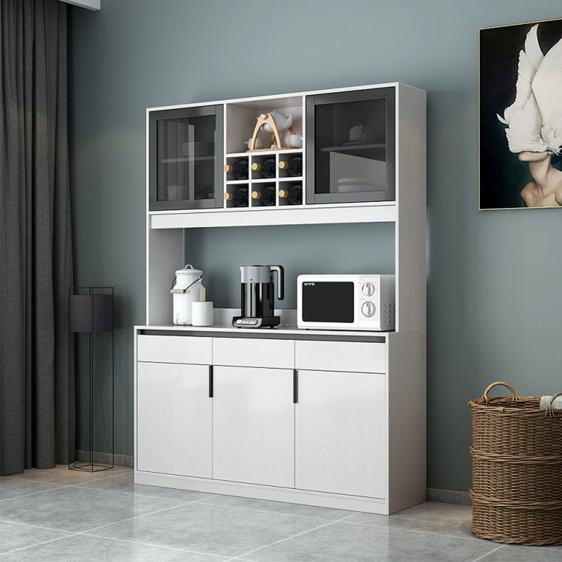 Porte dell'armadio di altezza da 72 pollici in stile glam e sideboard del cassetto per sala da pranzo