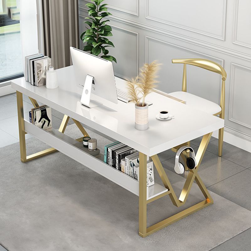 Massief hout rechthoekig schrijfbureau 1-plank 29.53 "Tall Office Desk