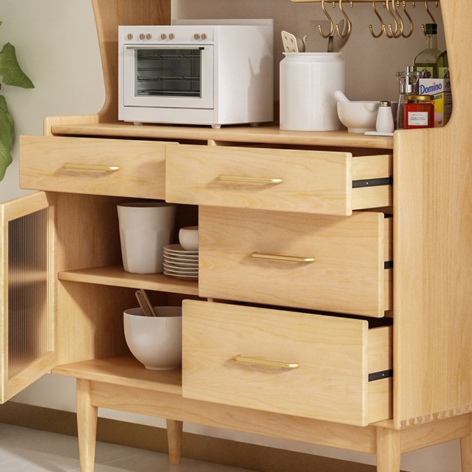 Sideboard di archiviazione del rettangolo di lusso Sideboard in legno con cassetti e porte