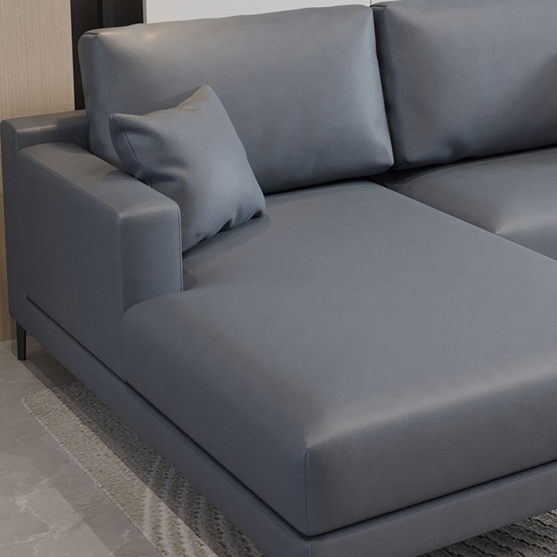 124.02"D x 62.99"W x 35.43"H Fabric Cushions Square Arm Sofa Clearhalo 'furn' 'furn_sectionals' 'Furniture' 'furniture_sectionals' 'kitchen' 'kitchen_sectionals' 'Living Room Furniture' 'Sectionals' 1200x1200_4963d44e-5ed8-4e89-89ac-92ffa7ec11a5