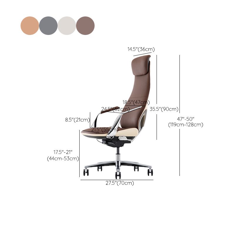 Hedendaagse Fixed Arms Executive Chair Wheels omvatten managersstoel voor kantoor